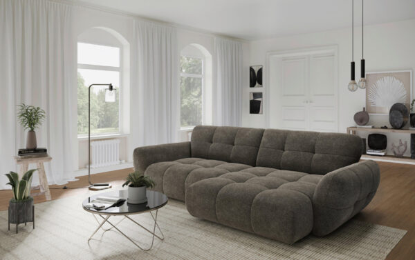 Livetastic ECKSOFA Graubraun