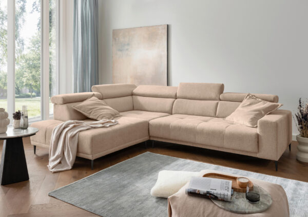 Livetastic ECKSOFA Hellbraun