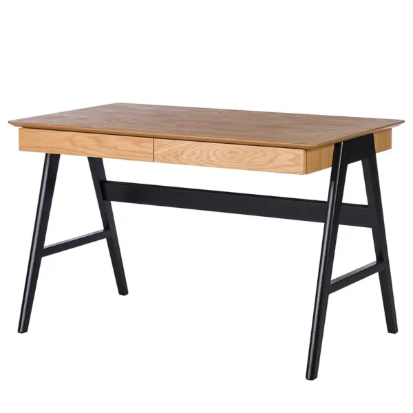 Schreibtisch Branno 120cm Braun/Eiche Dekor/Schwarz