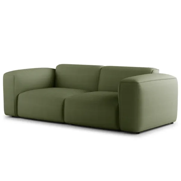 2-Sitzer Sofa Grün Cordstoff Snor 220 x 71 x 102cm Modern