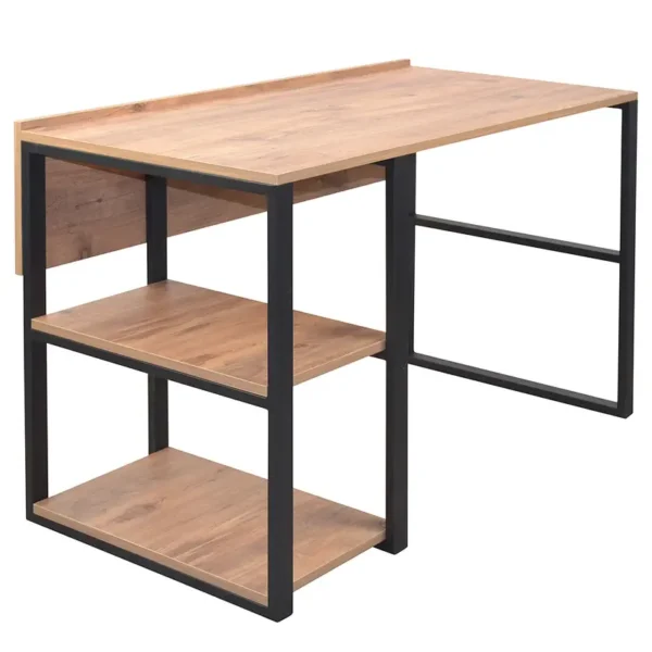 Schreibtisch Bottom Bay mit Rückwand 120 x 75 x 62cm Braun