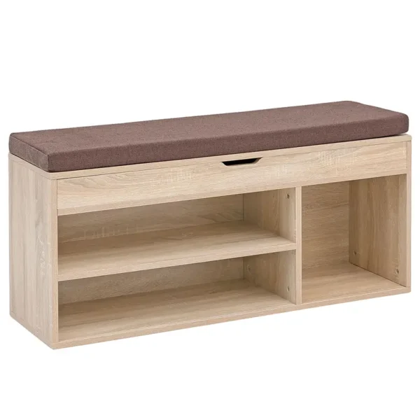 Schuhbank Saal 104 x 51 x 32cm Braun/Braun