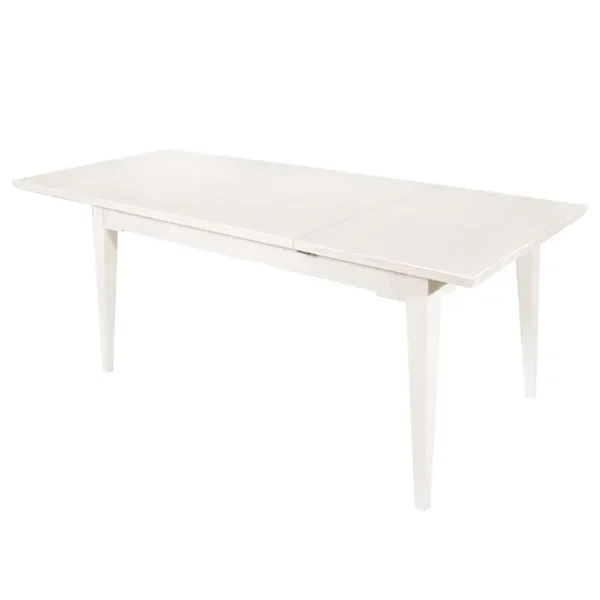 Ausziehbarer Esstisch 140cm Weiß/Pinie Weiß