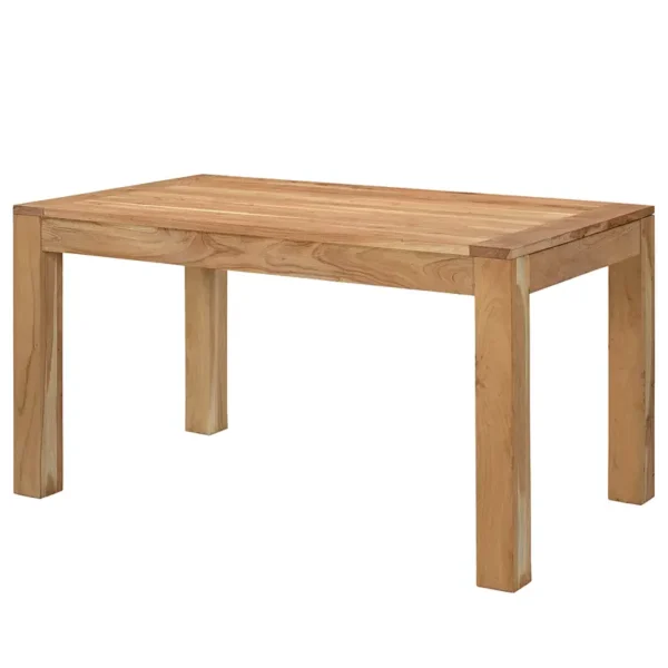 Ausziehbarer Massivholzesstisch SEPAR 140 x 80cm Braun