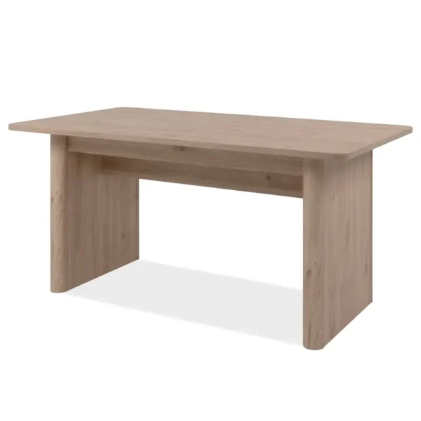 Ausziehbarer Esstisch Rinnes 160 x 75 x 90cm Braun/Eiche Dekor