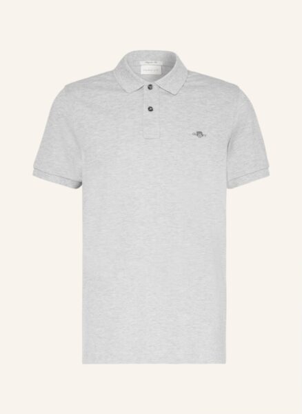 Gant Piqué-Poloshirt Regular Fit grau