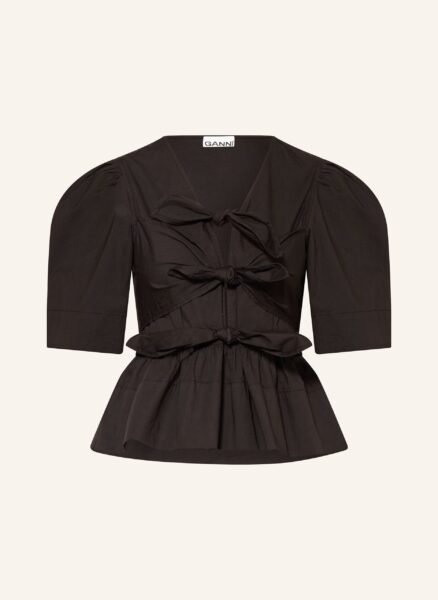 Ganni Bluse schwarz