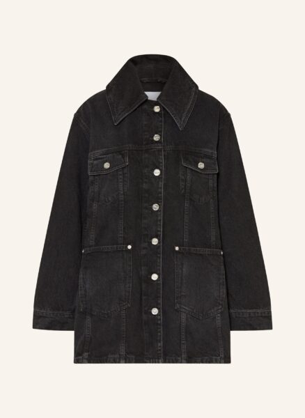 Ganni Jeansjacke schwarz
