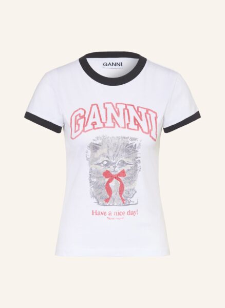 Ganni T-Shirt weiss