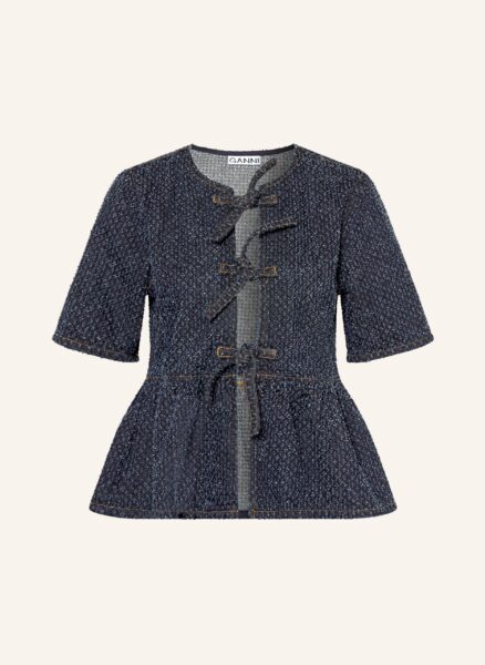 Ganni Jeansbluse blau