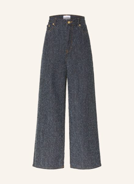 Ganni Wide Leg Jeans blau