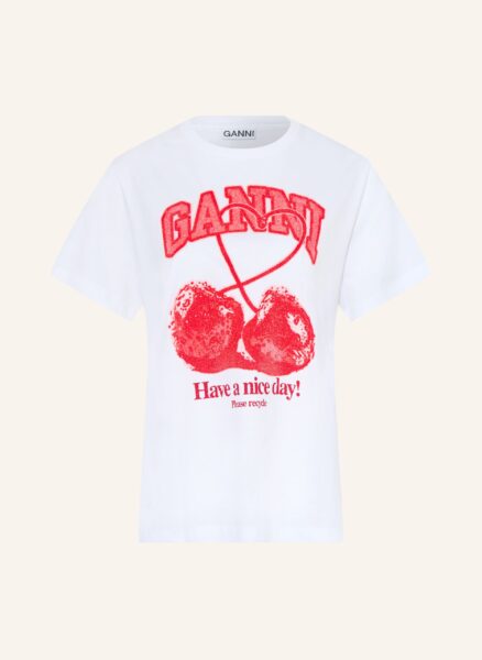 Ganni T-Shirt weiss