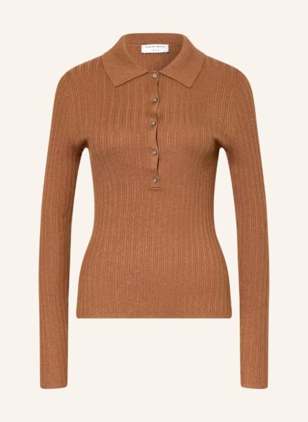 Tiger Of Sweden Strick-Poloshirt Isla braun