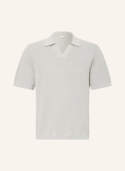 Arket Strick-Poloshirt blau