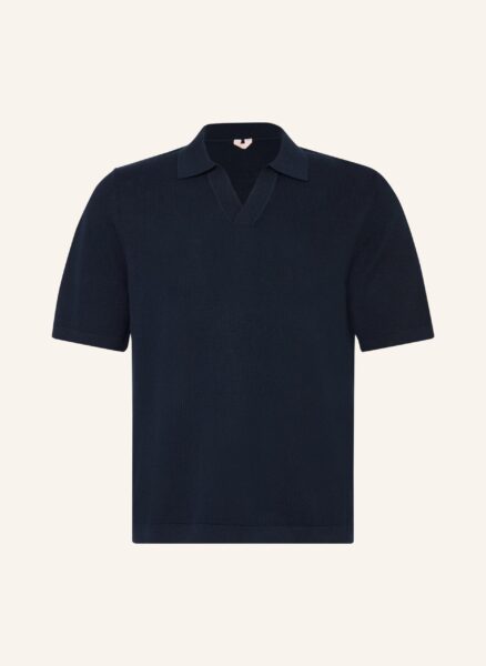 Arket Strick-Poloshirt blau