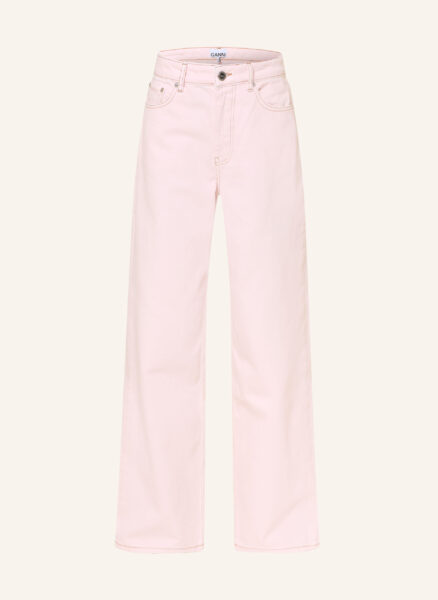 Ganni Straight Jeans Izey rosa