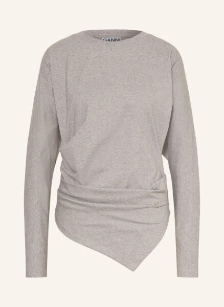 Ganni Longsleeve grau