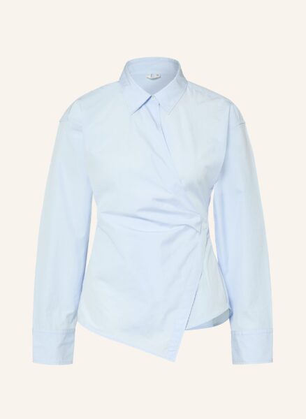 Arket Hemdbluse In Wickeloptik blau