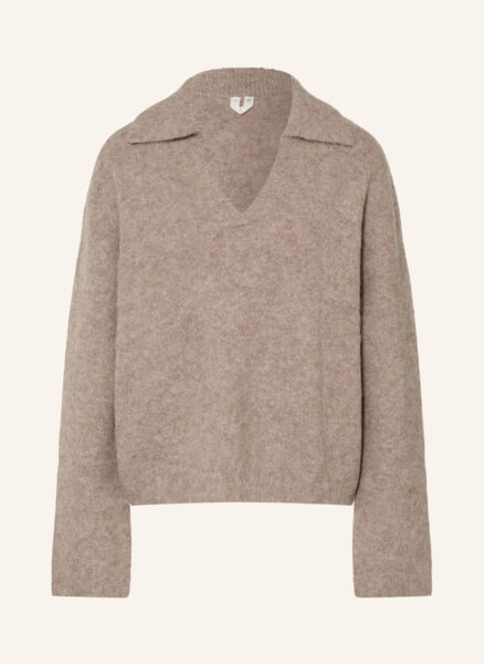 Arket Pullover Mit Alpaka beige