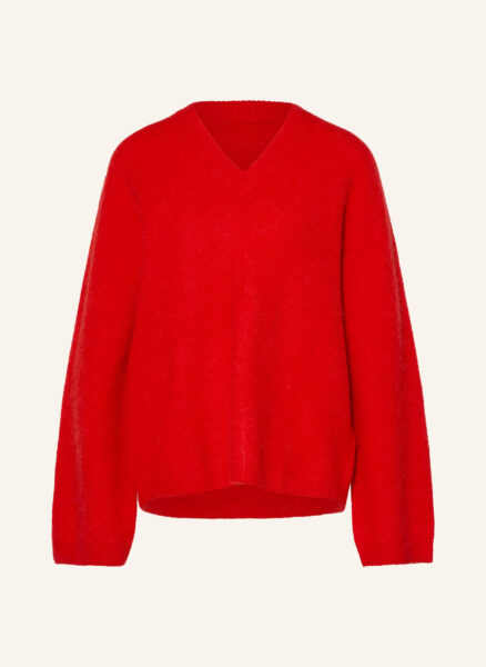 Arket Pullover Mit Alpaka rot