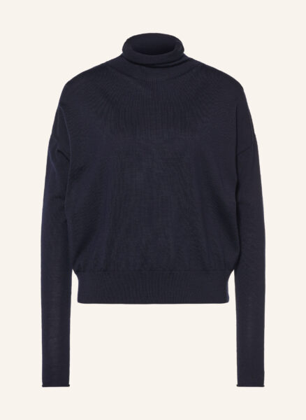 Arket Rollkragenpullover Aus Merinowolle blau