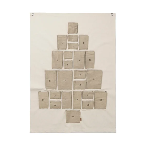 Ferm Living Pine Adventskalender Maxi, 90 x 125cm