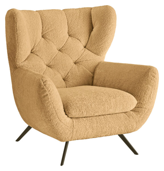 Pure Home Lifestyle CHESTERFIELD-SOFA Braun, Schwarz