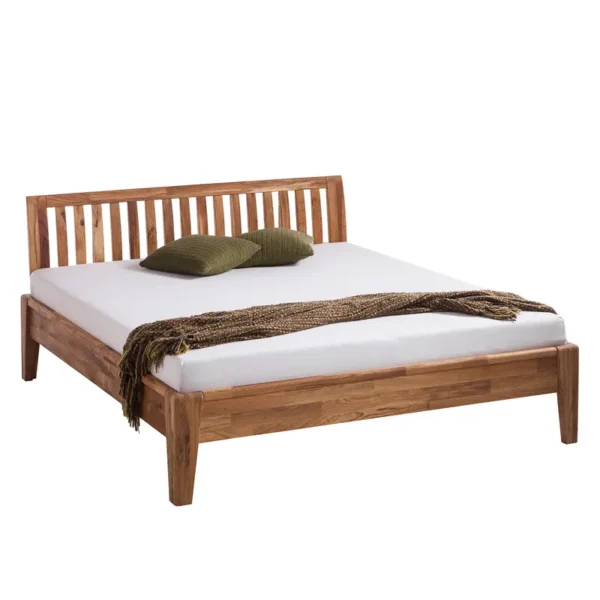 Massivholzbett LayaWOOD 140 x 200cm Massivholz Eiche, geölt Braun/Eiche Eiche