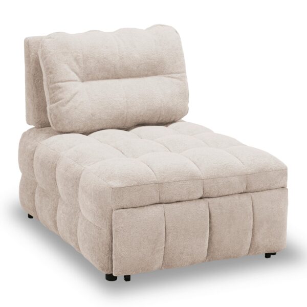 Schlafsessel Liara Webstoff Beige