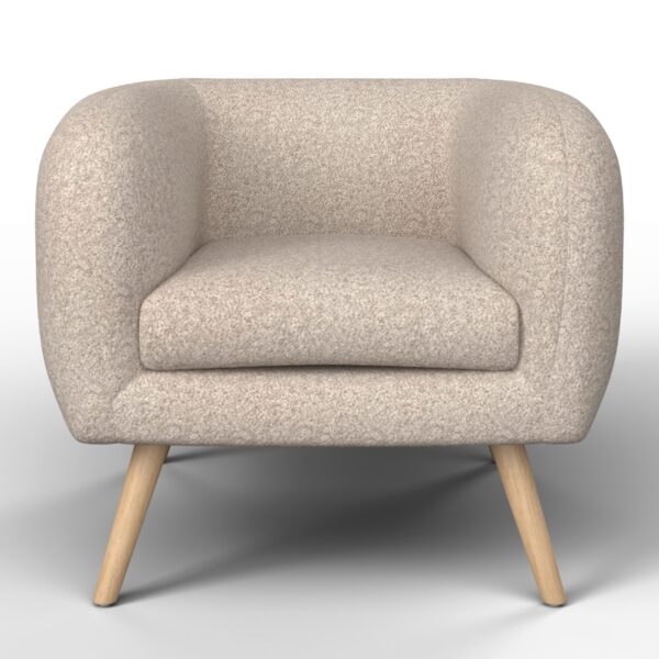 Sessel Bruno Beige Webstoff