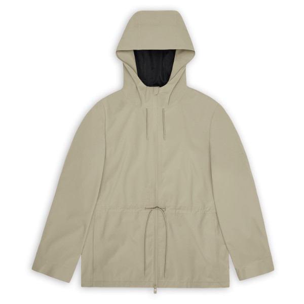 Rains - Women's Suva Hardshell String Jacket W3 - Regenjacke beige/grau